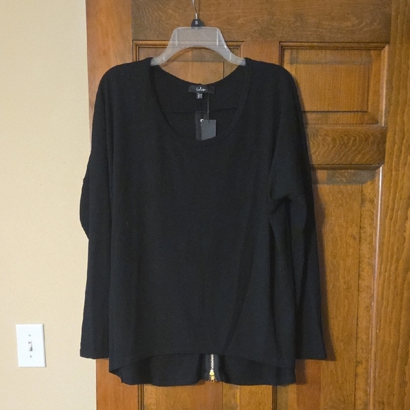 Lulus Sweaters - Lulu's Zipper Back Sweater